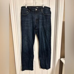 Mavi Men's Deep Indigo Straight Jeans